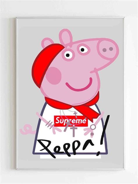 peppa pig gucci supreme|Peppa Pig richard rabbit.